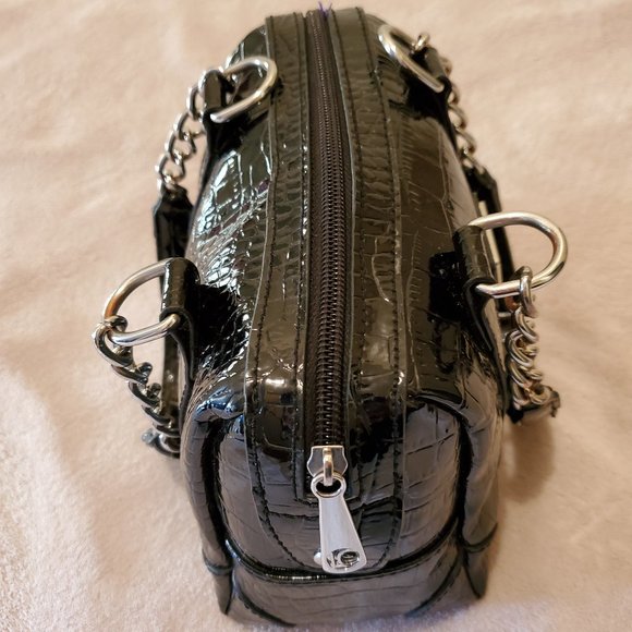 LIZ CLAIBORNE Croc-Pattern Mini Handbag - Picture 2 of 11